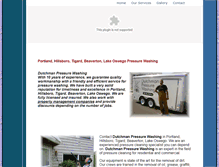 Tablet Screenshot of dutchmanpressurewashing.com